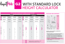 Lataa kuva Galleria-katseluun, Lupit Pole Classic G2, standard lock, black, 45mm