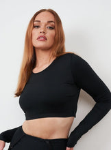 Load image into Gallery viewer, LUNALAE GIA LONG SLEEVE TOP - BLACK 
