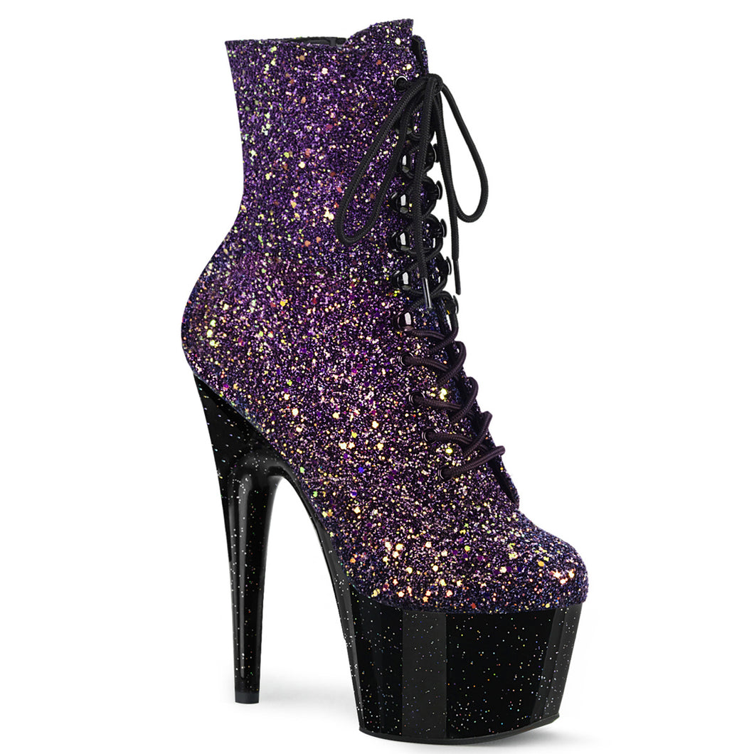 FLAMINGO-1020OMBG Purple Glitter Heel