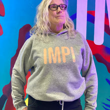 Load image into Gallery viewer, IMPI HOODIE CROP GRAY
