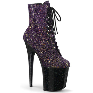 FLAMINGO-1020OMBG Purple Glitter Heel